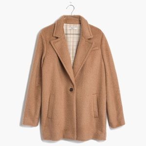 Madewell brush weave cocoon coat 12